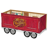 XMAS PRESENTS 2PCE CARDBOARD TRUCK