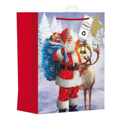 LARGE  OUTDOOR SANTA GIFT BAG