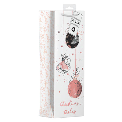 ROSSE COLOUR BAUBLES XMAS BOTTLE BAG
