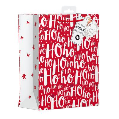 HO HO HO MEDIUM XMAS GIFT BAG