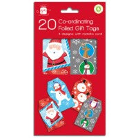 PACK OF 20 CUTE XMAS TAGS