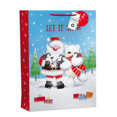 SANTA AND FRIENDS EXTRA LARGE GIFT BAG