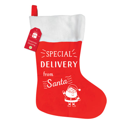 SPECIAL DELIVERY TEXT STOCKING