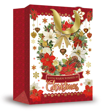 EXTRA LARGE TRAD WREATH XMAS BAG