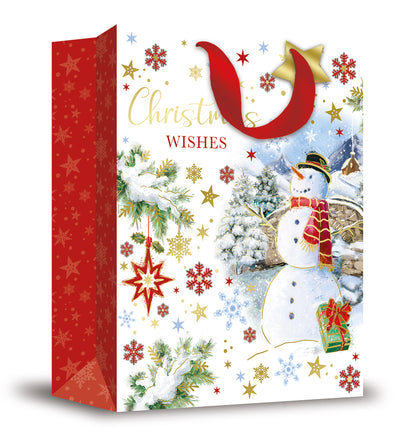 GIANT TRAD SNOWMAN XMAS GIFT BAG