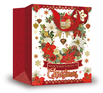 LARGE TRAD WREATH XMAS BAG