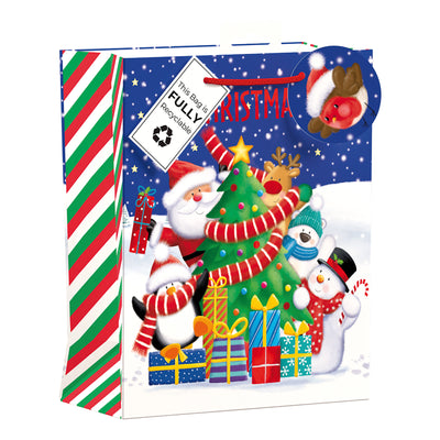 SANTAS TREE MEDIUM GIFT BAG