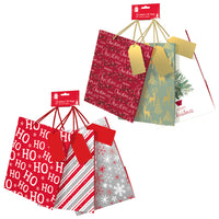 TRAD AND MODERN 3 PACK MEDIUM GIFT BAGS