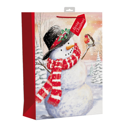 SNOWMAN LARGE GIFT BAG