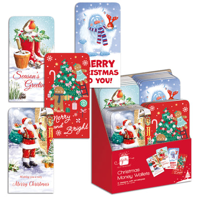 SINGLE TRAD XMAS MONEY WALLET (PACKED 36)