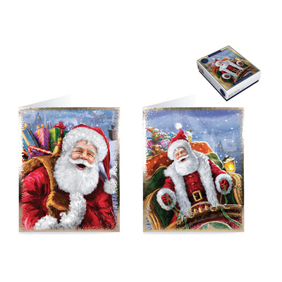 BOX OF 20 TRAD SANTA LUXURY TOM SMITH CARDS