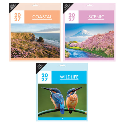 3 ASST. SCENIC SQUARE 2027 CALENDAR
