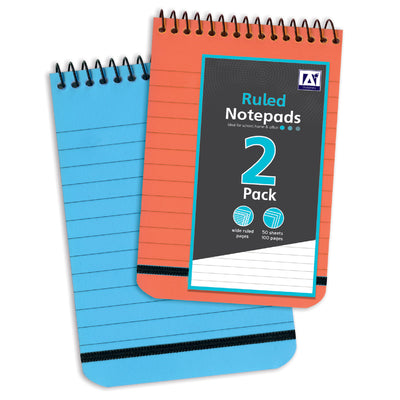 PACK OF 2 RULED NOTEPADS