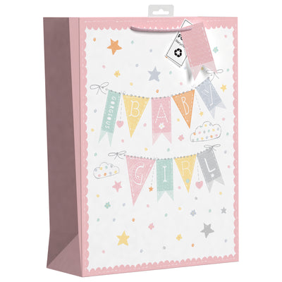 EXTRA LARGE BABY GIRL GIFT BAG