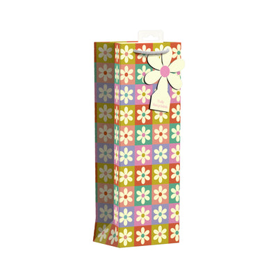 RETRO FLORAL BOTTLE BAG