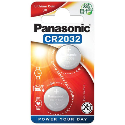 PANASONIC 2 PACK CR2032 BATTERIES