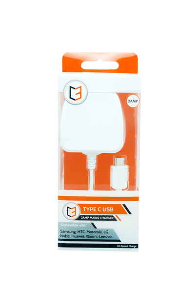 TYPE C 2 AMP MAINS CHARGER