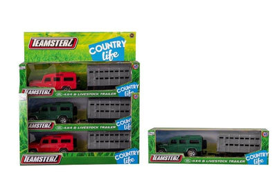 JEEP WITH LIVESTOCK TRAILER