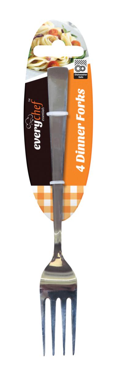 4 PACK STAINLESS STEEL FORKS