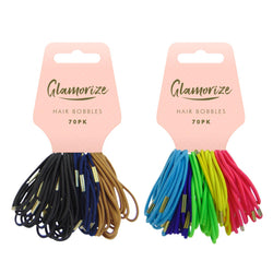 70 PACK ASST. HAIR TIES