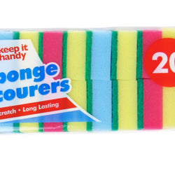 20 PACK SPONGE SCOURERS