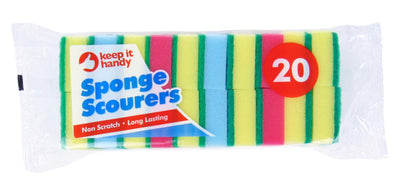 20 PACK SPONGE SCOURERS