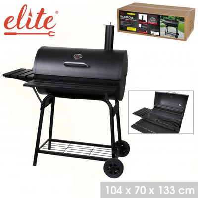 ELITE 104CM X 133CM CHARCOAL BARBECUE WITH CHIMNEY