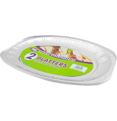 PACK OF 2 FOIL PLATTERS
