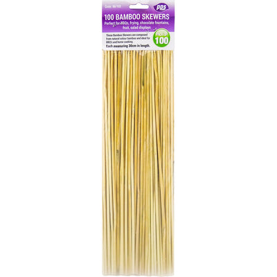 PACK OF 100 30CM BBQ SKEWERS
