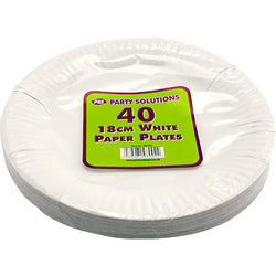 PACK OF 35  18CM PAPER PLATES