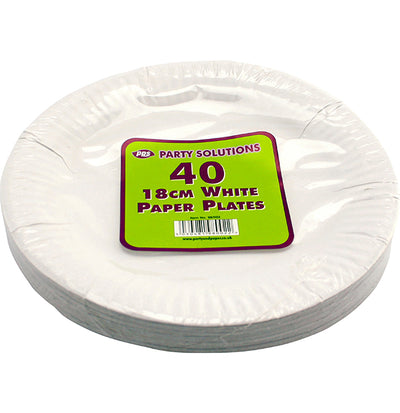PACK OF 35  18CM PAPER PLATES