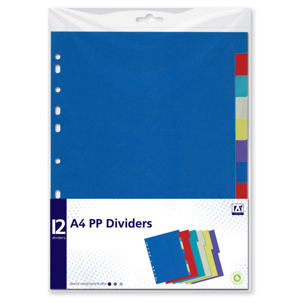 12 PACK A4 DIVIDERS jfmdistributors