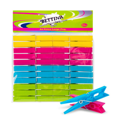 22 PACK JUMBO QUALITY PLASTIC PEGS