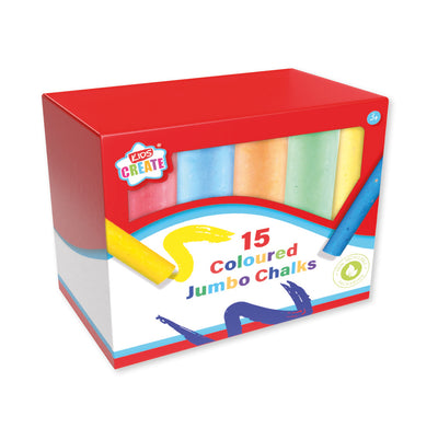 PACK OF 15  JUMBO CHALKS