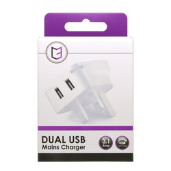 C3 DUAL USB MAINS CHARGER