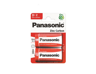 PACK OF 2  D PANASONIC ZINC BATTERIES