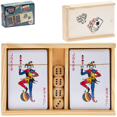 RETRO CARDS AND DICE SET