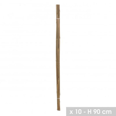 PACK OF 10 90CM X 10MM BAMBOO GARDEN CANES