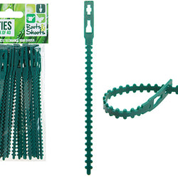 40 PACK ADJUSTABLE PLANT TIES