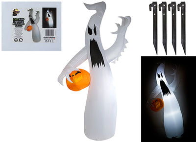 2.4MTR INFLATABLE GHOST WITH LIGHTS