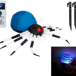 1.8MTR INFLATABLE SPIDER WITH DISCO LIGHTS
