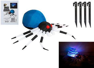1.8MTR INFLATABLE SPIDER WITH DISCO LIGHTS