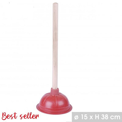 WOOD HANDLE PLUNGER