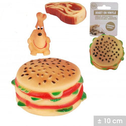FOOD 3 ASST. SQUEAKY PET TOY