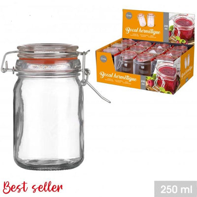 250ML CLIP LID SPICE JAR