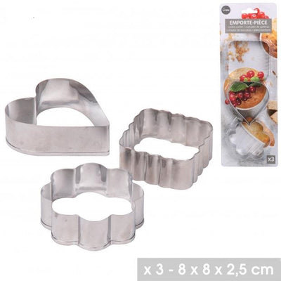 3 PACK PASTRY CUTTERS