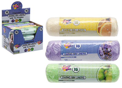 16 PACK SCENTED SWING BIN LINERS
