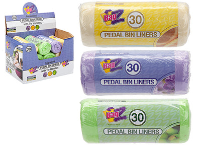 30 PACK SCENTED PEDAL BIN LINERS