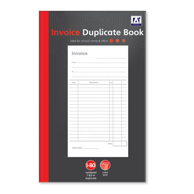 13CM X 21CM DUPLICATE INVOICE BOOK