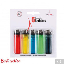 PACK OF 5  LIGHTERS